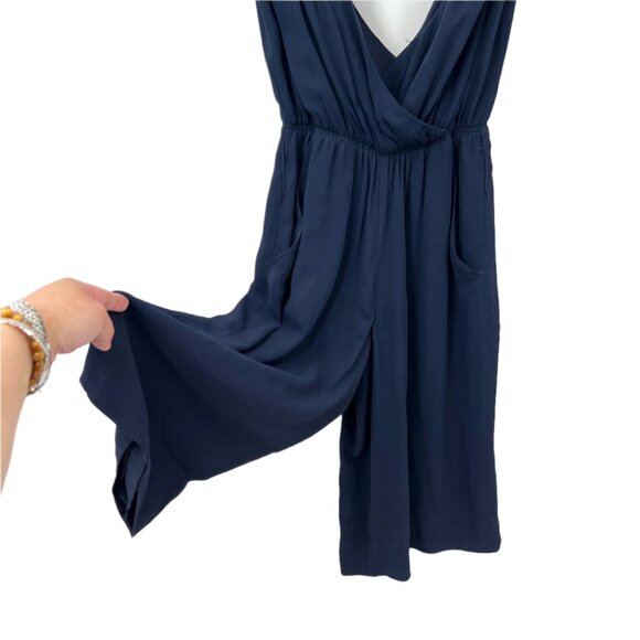 Babaton Deep V-neck Crop Wide Leg Jumpsuit - Picture 2 of 5